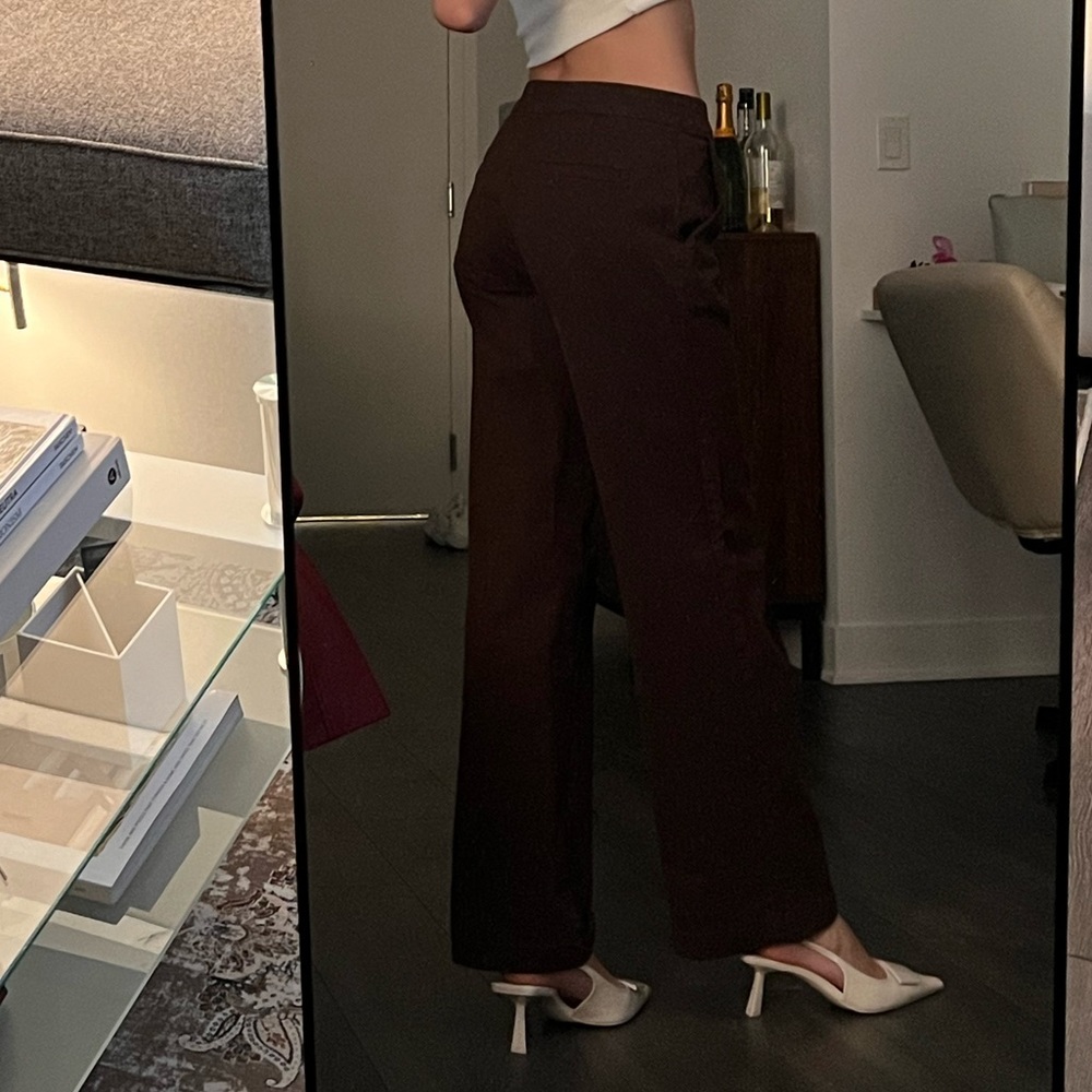 BROWN LOW WAIST BRAND MELVILLE A LINE JEANS